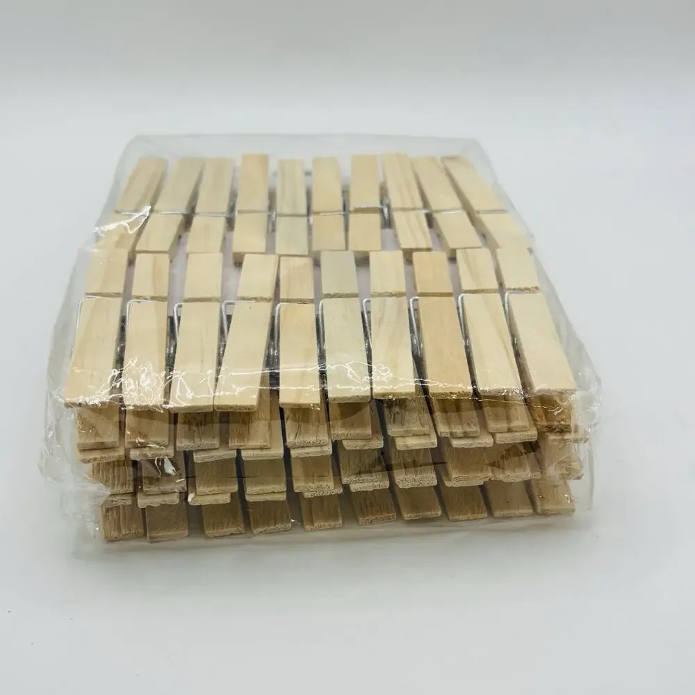 ESSENTIALS Wood Clothespins – 60 Count (Brand New in Package) 2.91 X 0.39. New!